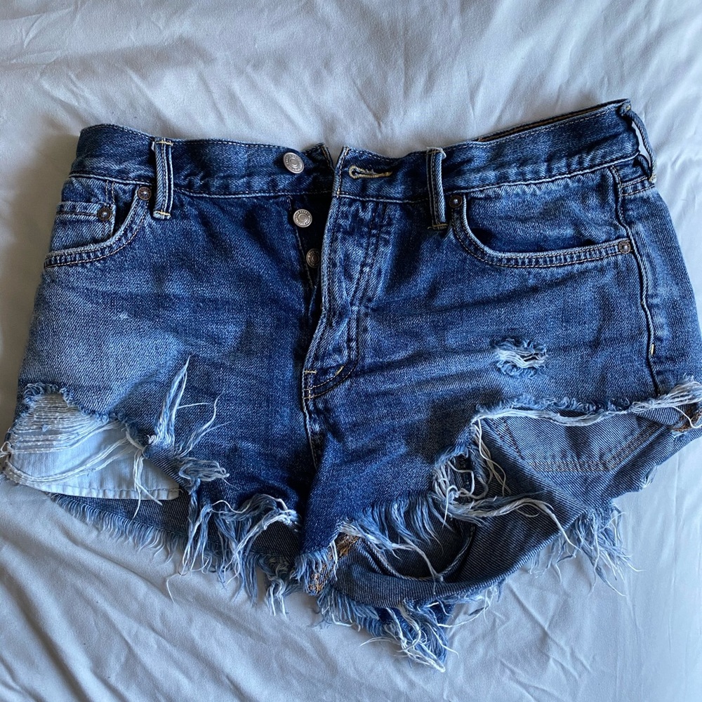 Free People Jean Shorts
